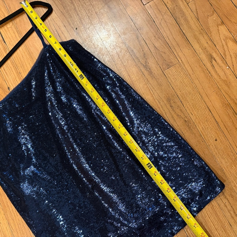 Free People Intimately Time to Shine Slip Sequined Dress In Navy Blue Sleeveless - Picture 9 of 10